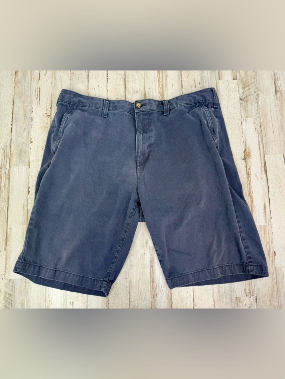 Vintage Eddie Bauer Dad Shorts Mens 38 Blue Preppy Casual Pants 90s